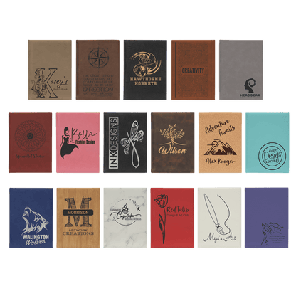 Personalisiertes Kunstleder-Flachmann-Geschenkset