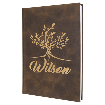 Personalisiertes Kunstleder-Flachmann-Geschenkset