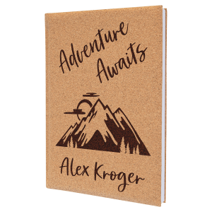 Personalisiertes Kunstleder-Flachmann-Geschenkset