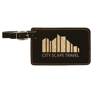 Laserable Leatherette Luggage Tag