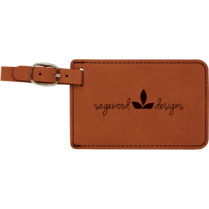 Laserable Leatherette Luggage Tag