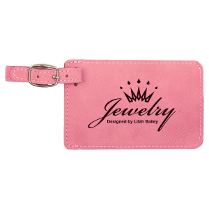 Laserable Leatherette Luggage Tag