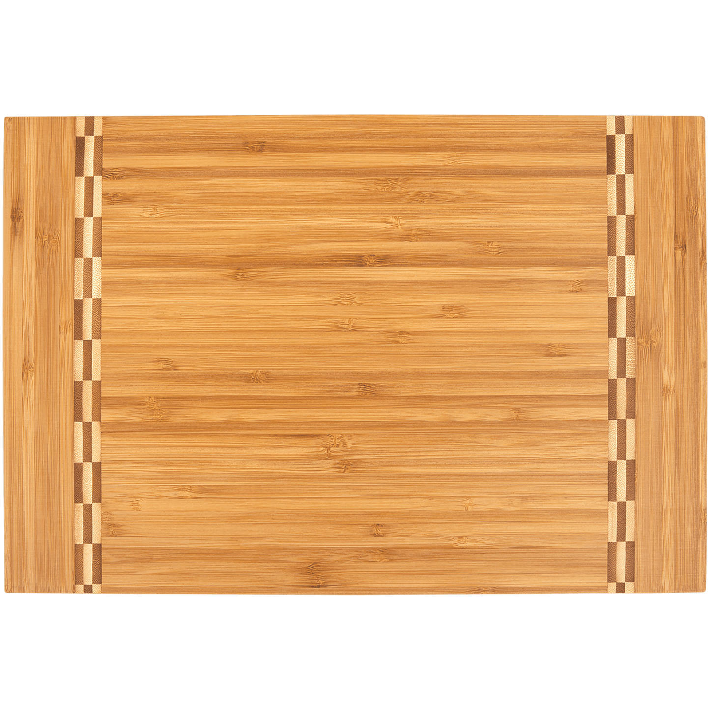 Custom Bamboo Cutting Board with Butcher Block Inlay