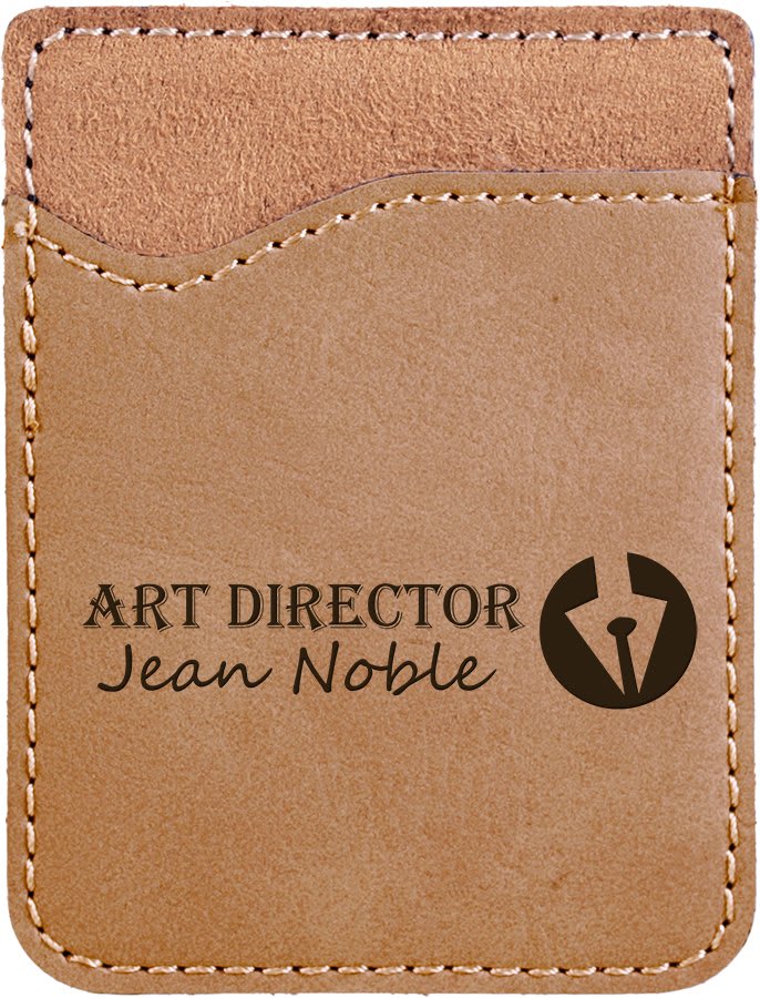 Custom Laser Engraved Leatherette Phone Wallet