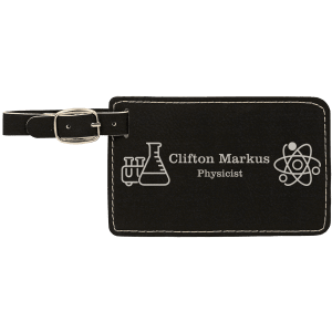 Laserable Leatherette Luggage Tag