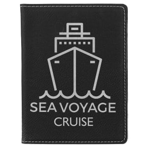 Personalized Leatherette Passport Holder