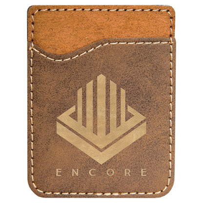 Custom Laser Engraved Leatherette Phone Wallet