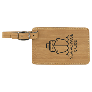 Laserable Leatherette Luggage Tag