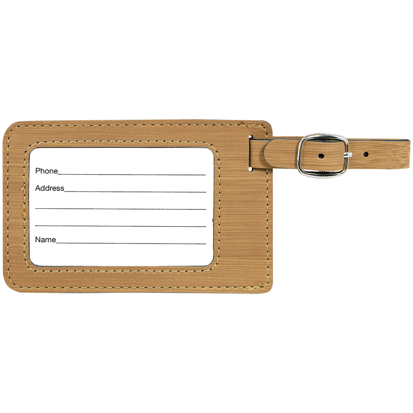 Laserable Leatherette Luggage Tag