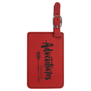 Laserable Leatherette Luggage Tag