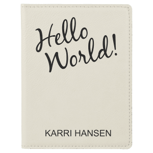 Personalized Leatherette Passport Holder
