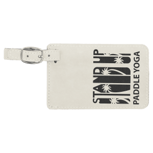 Laserable Leatherette Luggage Tag