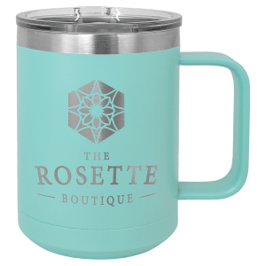 Taza aislante de camello polar con grabado personalizado, 15 onzas