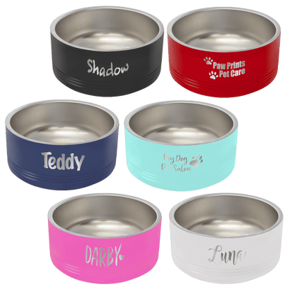 Custom Engraved Insulated Polar Camel Pet Bowls