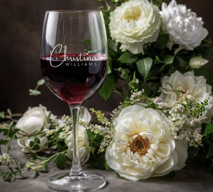 Customizable All-Purpose Wine Glass, 14.5oz with Shear Rim