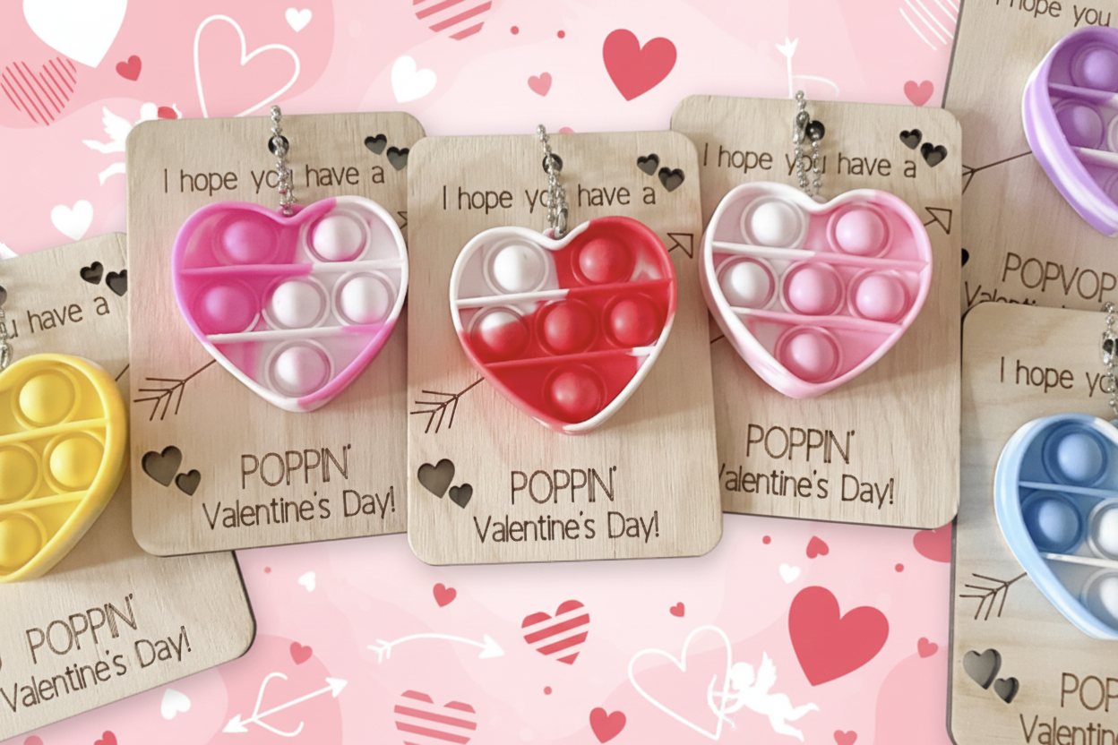 Valentine's Day Poppin' Gift (includes Pop Fidget Toy)