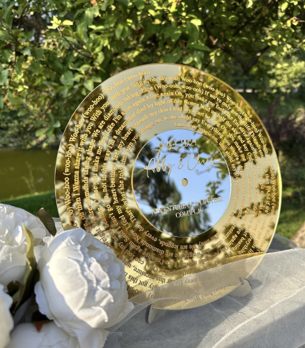 Personalized Mirrored Acrylic Song Plaque