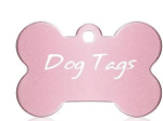 Customized Aluminum ID Tag, Bone-shape