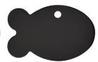 Customized Aluminum ID Tag, Fish-shape