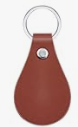 Customized Leatherette Keychain, Round