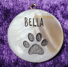 Handprint, Footprint, or Pawprint Stone Necklace