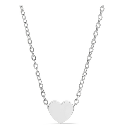 Personalized Stainless Steel Mini Heart Necklace