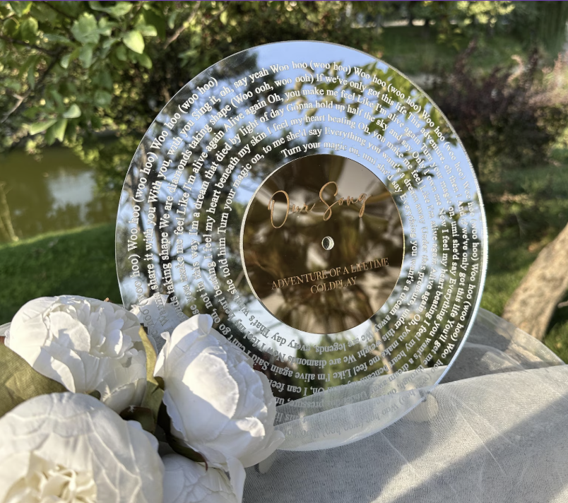 Personalized Mirrored Acrylic Song Plaque