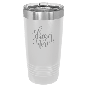 Vaso de camello polar aislado grabado personalizado, 20 onzas