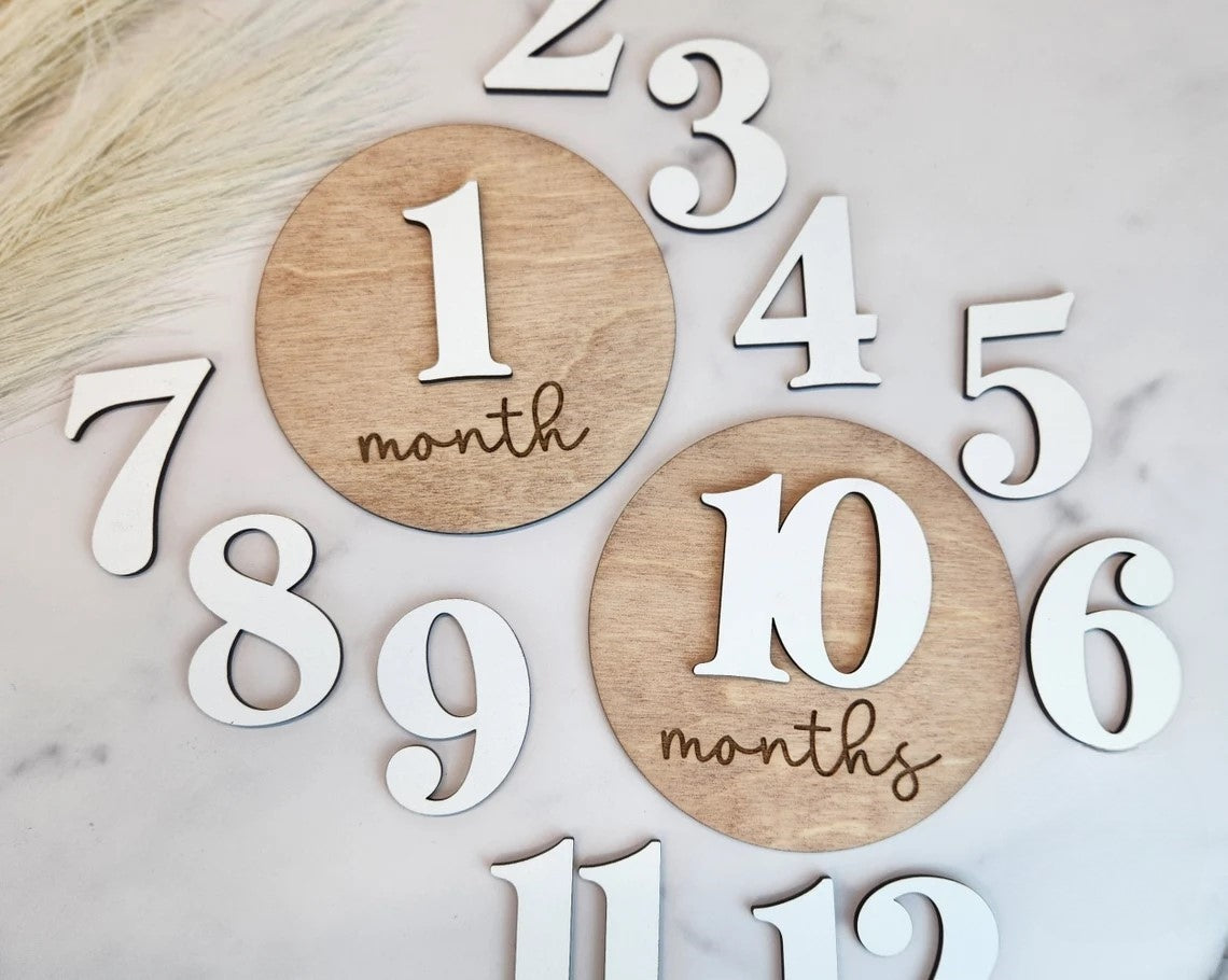 Baby Monthly Milestone Markers