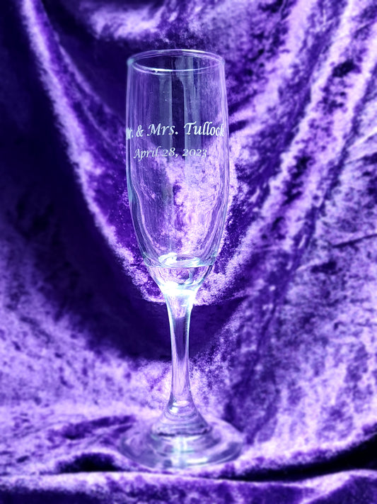 Personalized Champagne Flutes (set of two)