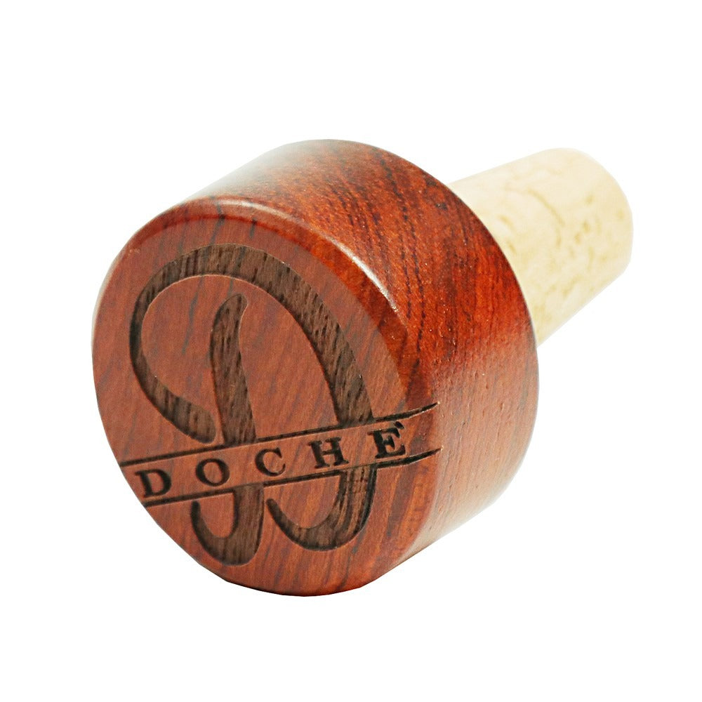 Personalized Wine Bottle Stopper Rosewood Or Maple