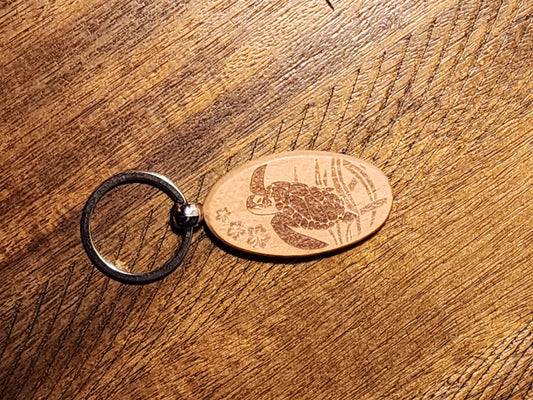 Personalized Wooden Keychain, Oval