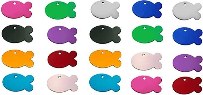 Customized Aluminum ID Tag, Fish-shape