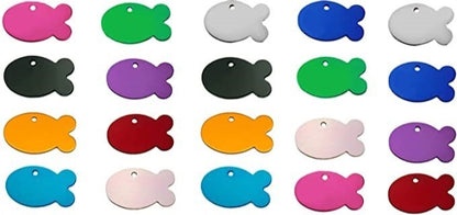 Customized Aluminum ID Tag, Fish-shape