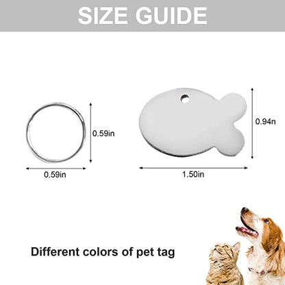 Customized Aluminum ID Tag, Fish-shape