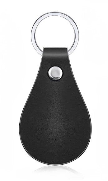 Customized Leatherette Keychain, Round