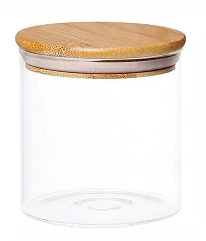 Glass Jar with Bamboo Lid