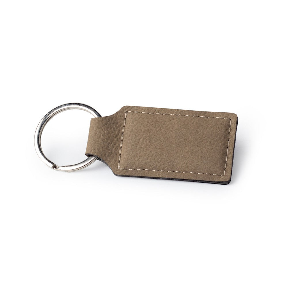 Customized Leatherette Keychain, Rectangle