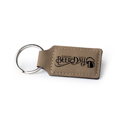 Customized Leatherette Keychain, Rectangle