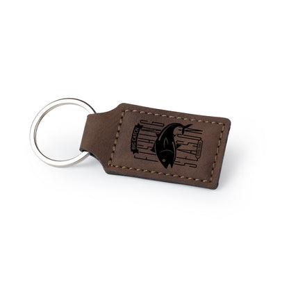 Customized Leatherette Keychain, Rectangle